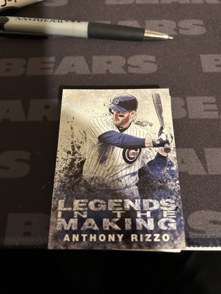 2018 topps legends in the making anthony rizzo