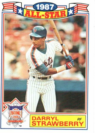 1988 Topps Darryl Strawberry All Star