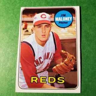 1969 - TOPPS BASEBALL CARD NO. 362 - JIM MALONEY - REDS