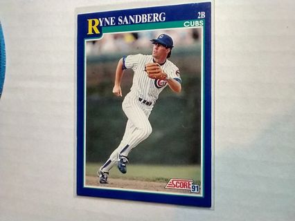 RYNE Sandberg Cubs 1991 Score