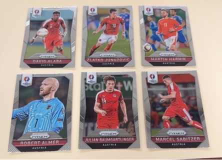 2016 Panini Prizm euro soccer lot