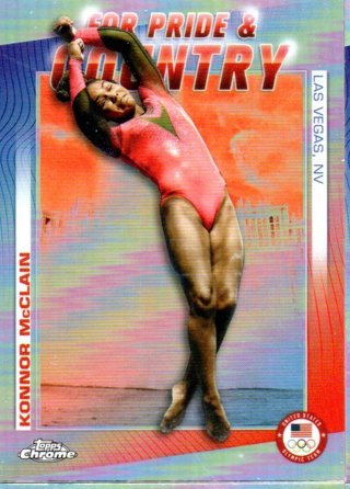 2024 Topps Olympics Chrome Konnor Mcclain Pride & Country