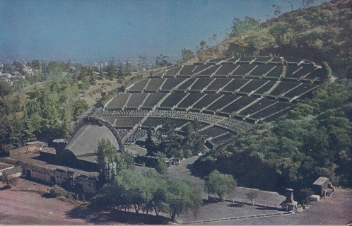 Vintage Unused Postcard: GIN: Hollywood Bowel, Hollywood, CA