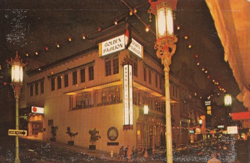 Vintage Unused Postcard: GIN: The Golden Palace Restaurant, San Francisco, CA