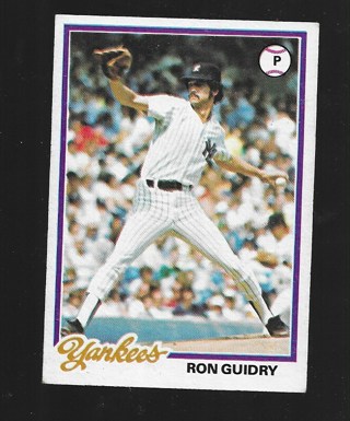 1978 TOPPS RON GUIDRY #135