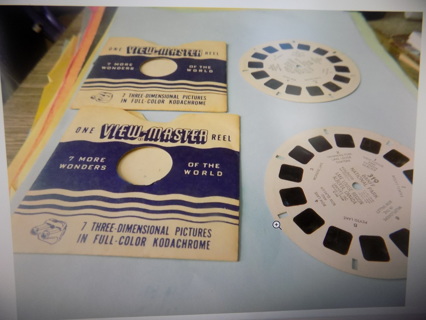 Vintage Mid 50's BANFF National Park 2 View Master Reels & cover