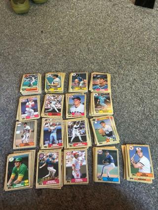 (275)ct 1987 Topps Baseball Lot  RC Clemens, Ryan, Ripken, Jackson & more