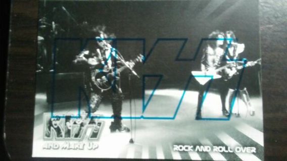 2009 KISS CATALOG/PRESSPASS- KISS AND MAKE UP- ROCK & ROLL OVER- BLUE EDITION TRADING CARD# 26