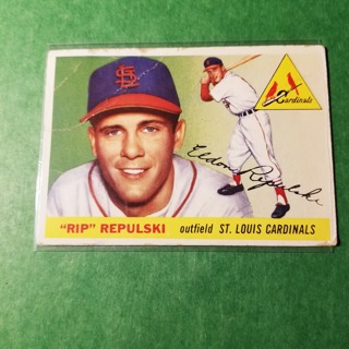 1955 - TOPPS LOW GRADE FILLERS - BASEBALL - CARD NO. 55 - RIP REPULSKI - CARDINALS