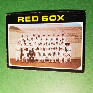 1971 Topps Vintage Baseball Card # 386 - RED SOX TEAM - RED SOX - EXMT/NRMT