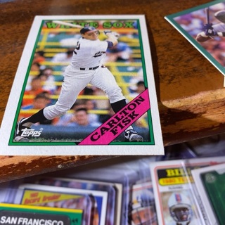 1988 topps Carlton Fisk baseball card 