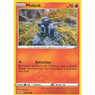 Tradingcard - Pokemon 2021 german Molunk 027/163 