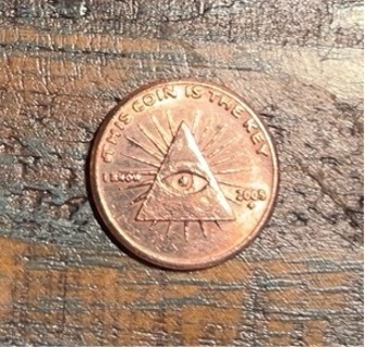 Vintage Masonic All-Seeing Eye Token