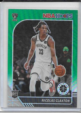 Nicolas Claxton 2019-20 Hoops Premium Stock Prizms Green #241