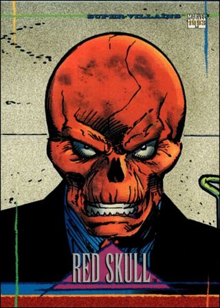 1993 Skybox Marvel Universe Trading Card #98 Red Skull Super-Villains Card