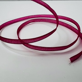 Pink Iridescent 1/4” Wire Ribbon  