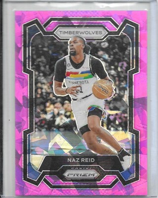 Naz Reid 2023-24 Prizm Prizms Pink Ice #204