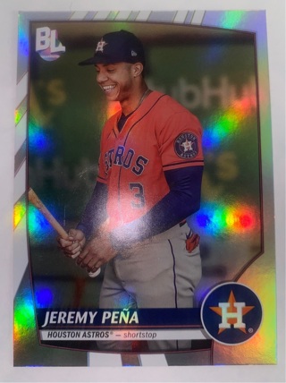 2023 Big League Base Uncommon Rainbow Foil #230 Jeremy Peña - Houston Astros