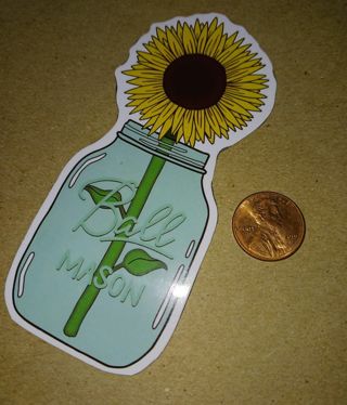 Magnet Mason Jar Sunflower Magnet