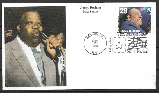 1994 Sc2858 Jazz & Blues Singers: Jimmy Rushing FDC