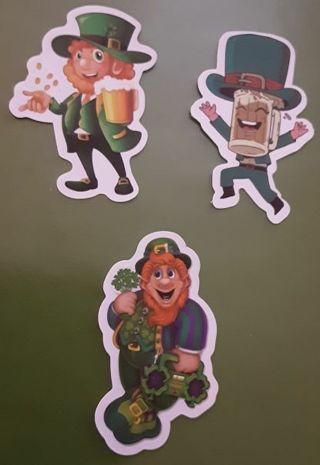 6 St. Patrick's Day Vinyl Stickers