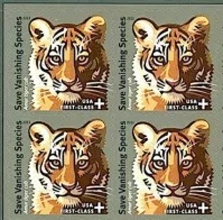 20  Tiger, Save the Wildlife, Forever Stamps, Insured , Is Refundable, Ships so FAST