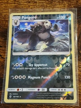 Pokemon Pangoro reverse rare card 82/145