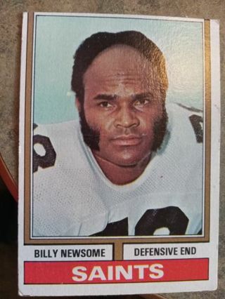 1974 TOPPS BILLY NEWSOME NEW ORLEANS SAINTS FOOTBALL CARD# 255