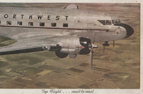 Vintage Unused Postcard: e: Northwest Top Flight