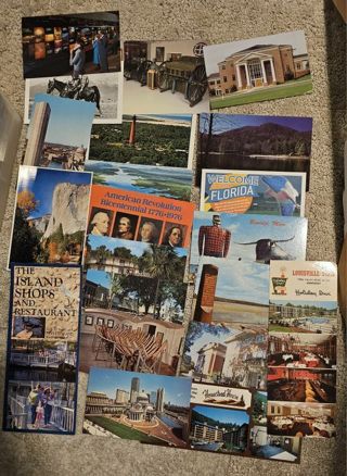 21 Assorted USA Postcards