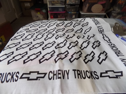 21 inch square white Chevy Truck bandana # 4