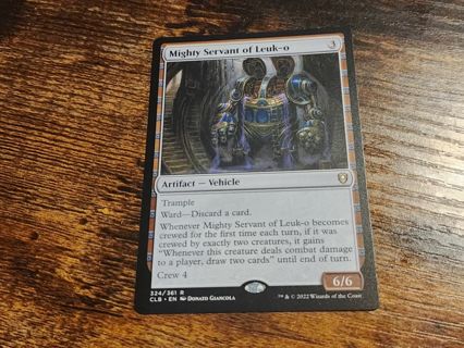 Magic the gathering mtg Mighty Servant of Leuk O rare card Baldurs Gate