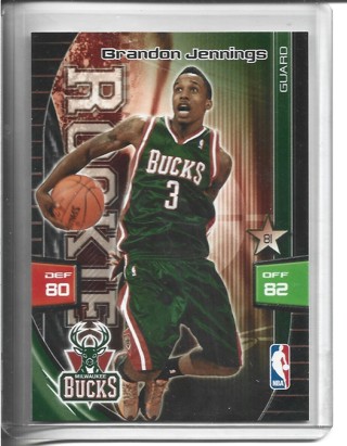 009 Panini NBA Brandon Jennings Rookie Card