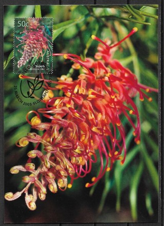 2003 Australia Sc2140 Superb grevillea maxi card
