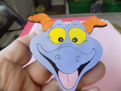 Disney;s rubber purple Figment the dragon  magnet