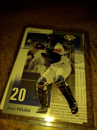 Two Card Lot baseball veteran Jorge posada, Yankees 