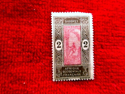  Scott #96 1927 Dahomey Mint Hinged OG Stamp. 