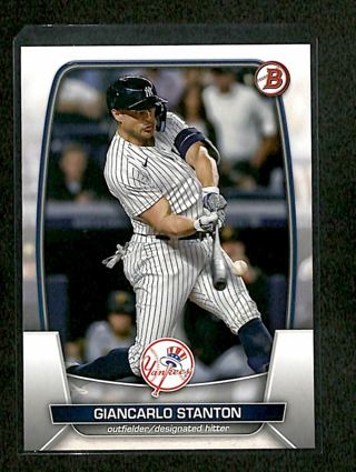2023 Bowman Giancarlo Stanton New York Yankees #91 Baseball Card
