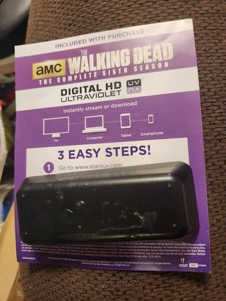 Digital code for The Walking Dead Season 6