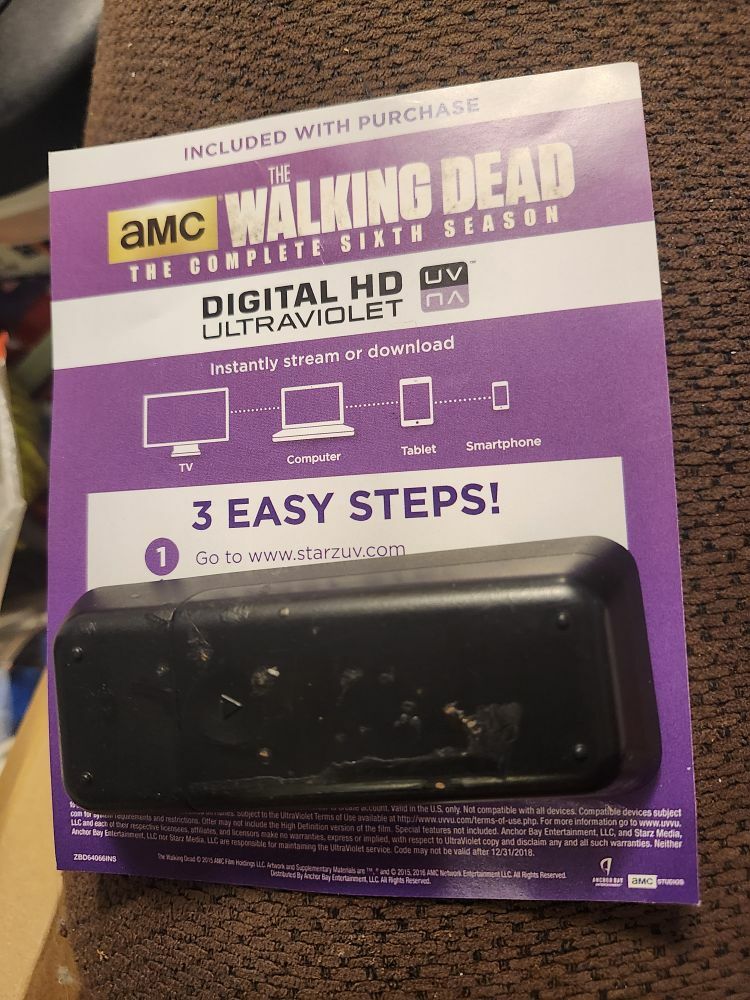 FREE: Digital code for The Walking Dead Season 6
