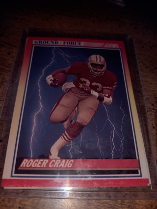 Two Card Lot football Roger Craig 49ers