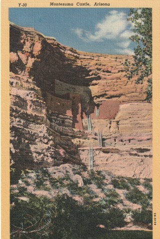 Vintage Unused Postcard: L: Montezuma Castle, Arizona