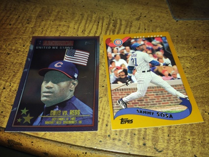 Two card lot baseball Sammy Sosa