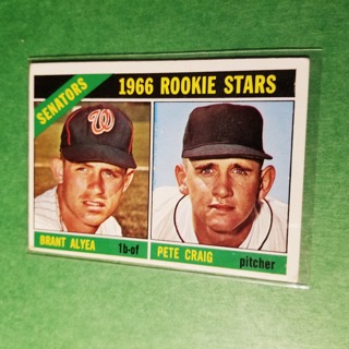 1966 - TOPPS BASEBALL CARD NO. 11 - 1966 ROOKIE STARS - SENATORS