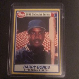 1991 Post Barry Bonds #21