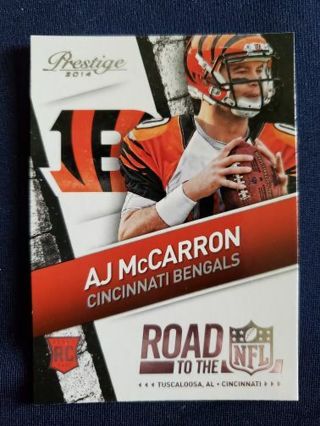 2014 Panini Prestige Road to the NFL AJ McCarron