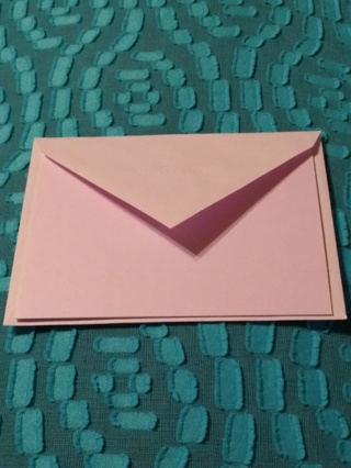 Pink Notecard & Envelope