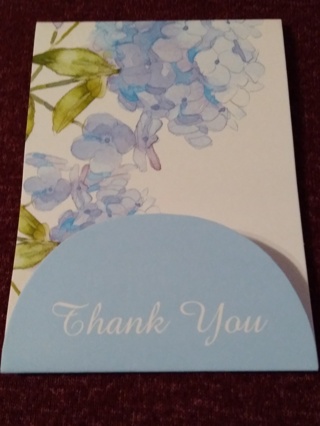 Thank You Notecard - Blue Floral