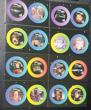 8 Cards of 1994 Star Trek Stardiscs!