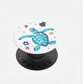 New Vera Bradley Popsockets PopGrip in Sea Life turtle for Cell Phone